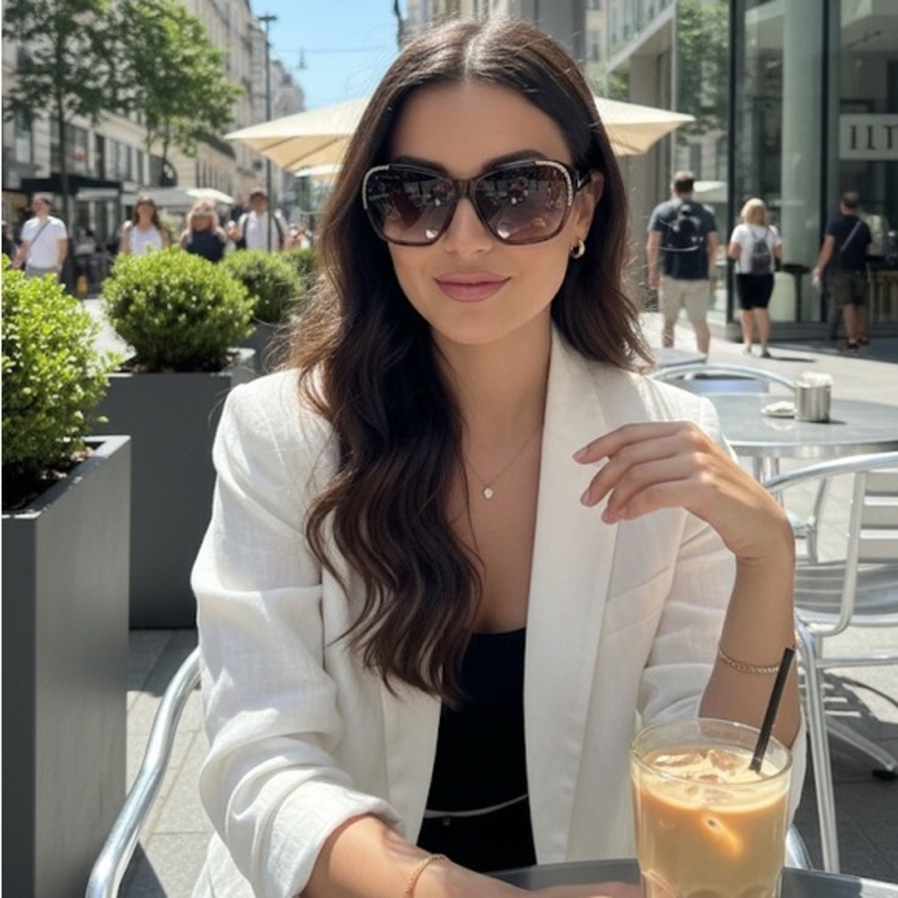 Chloé CL2209 Tortoise Chain Detail Sunglasses